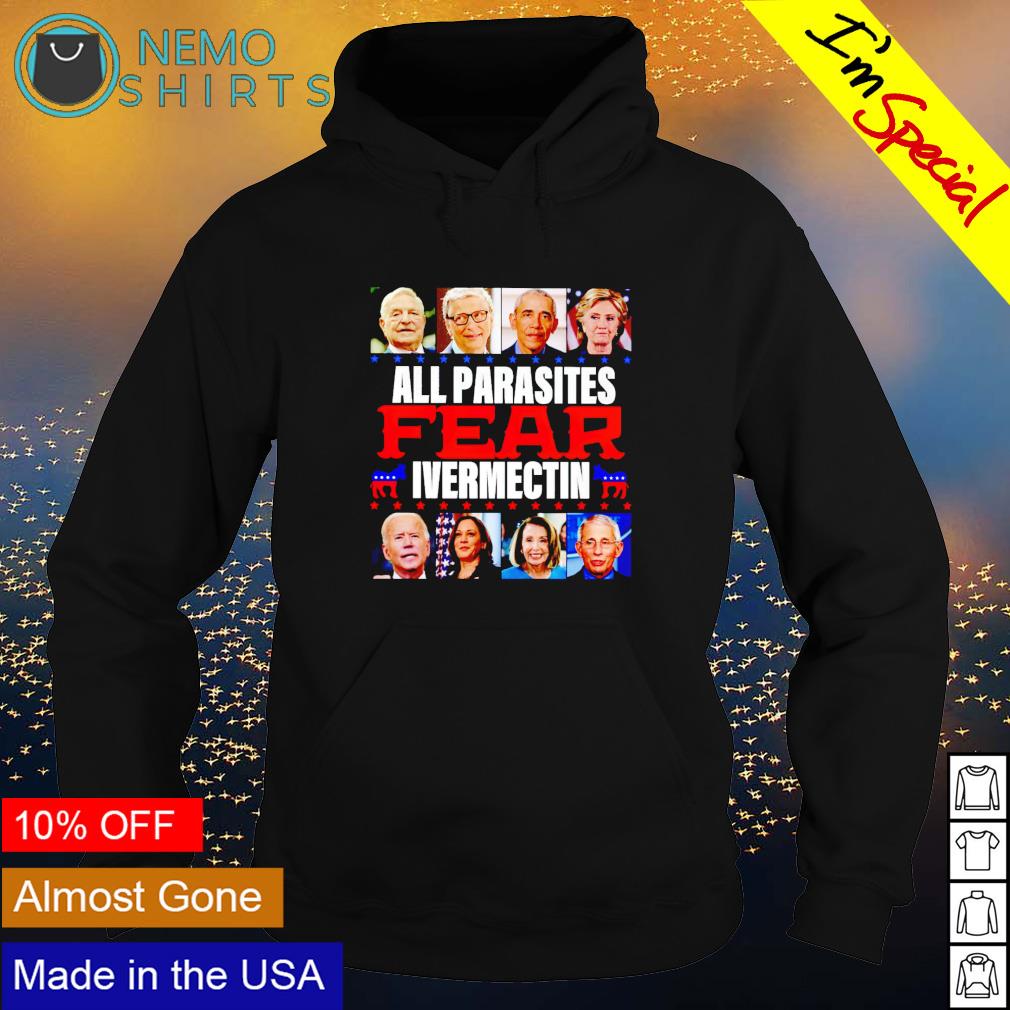 All parasites fear ivermectin - Adult & Kids T-Shirts, Sweatshirts & Hoodies apparel design preview 2
