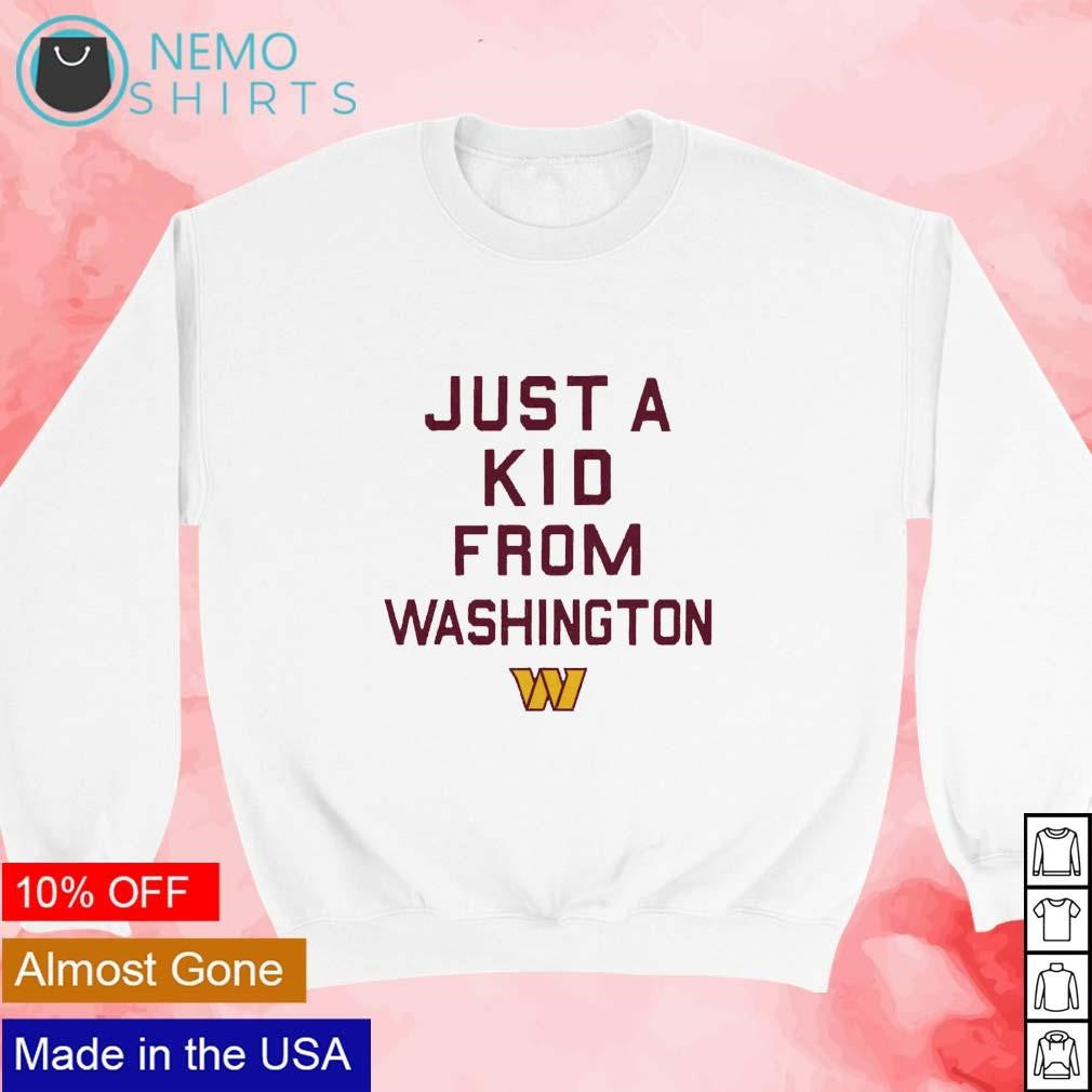 Just a kid from Washington Commanders - Adult & Kids T-Shirts, Sweatshirts & Hoodies apparel design preview 3