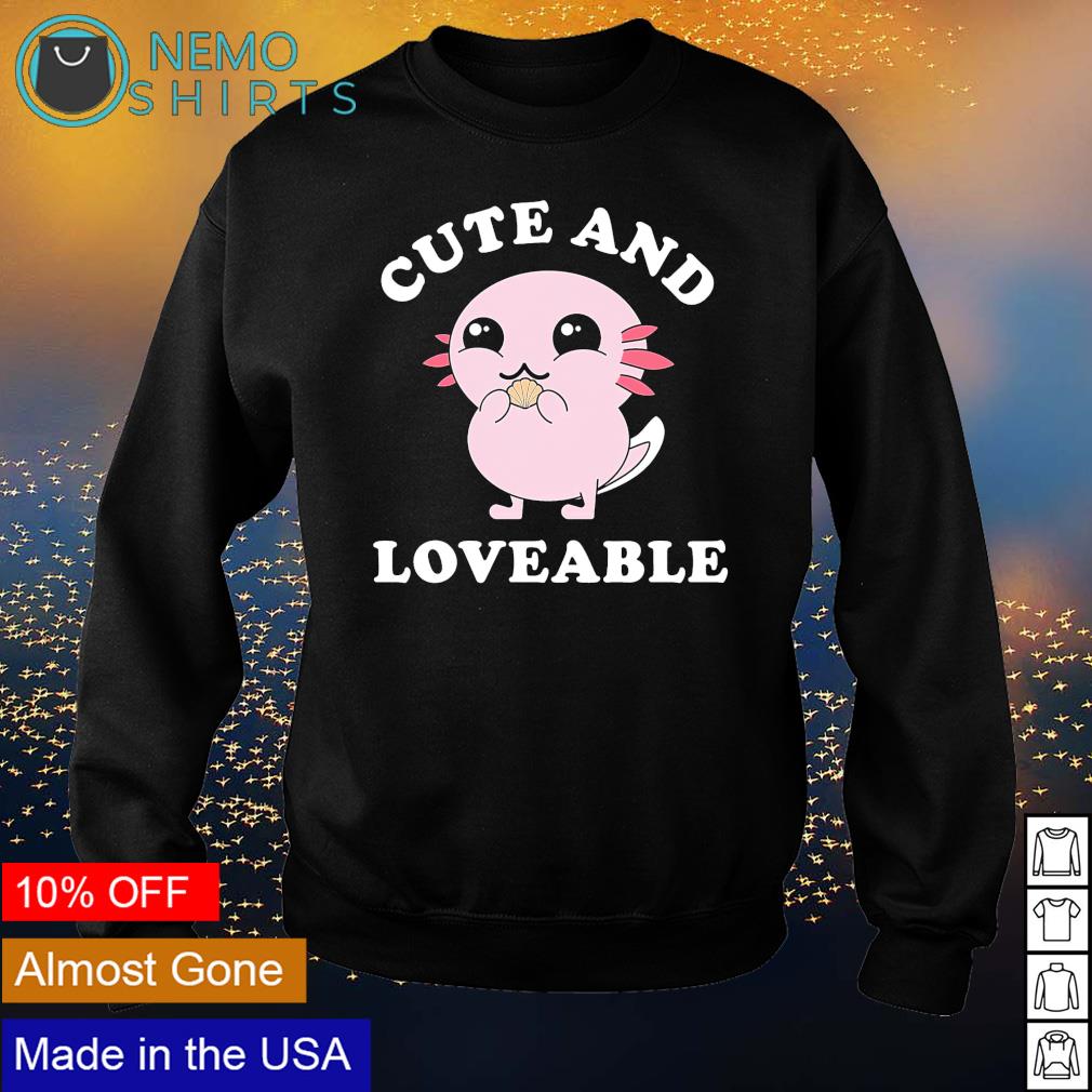 Axolotl cute and loveable - Adult & Kids T-Shirts, Sweatshirts & Hoodies apparel design preview 4