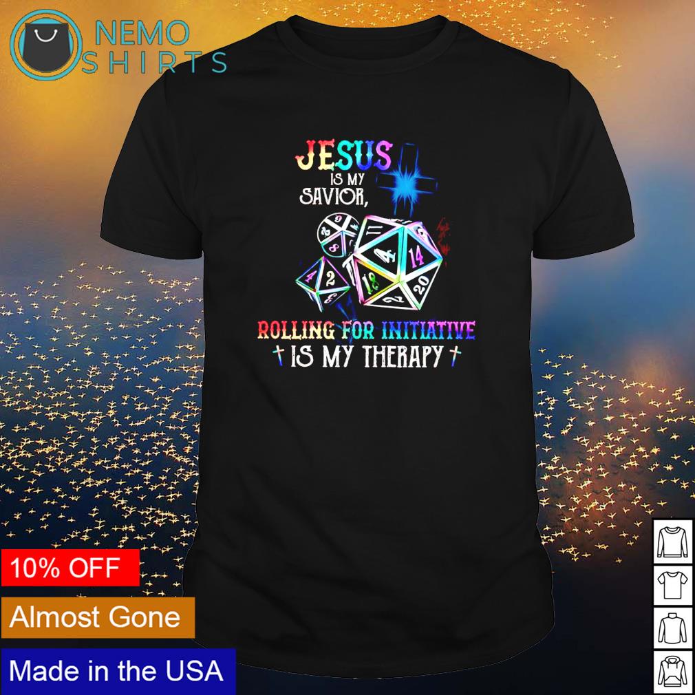 Dungeons Dragons Jesus is my savior rolling for - Adult & Kids T-Shirts, Sweatshirts & Hoodies apparel design preview 1