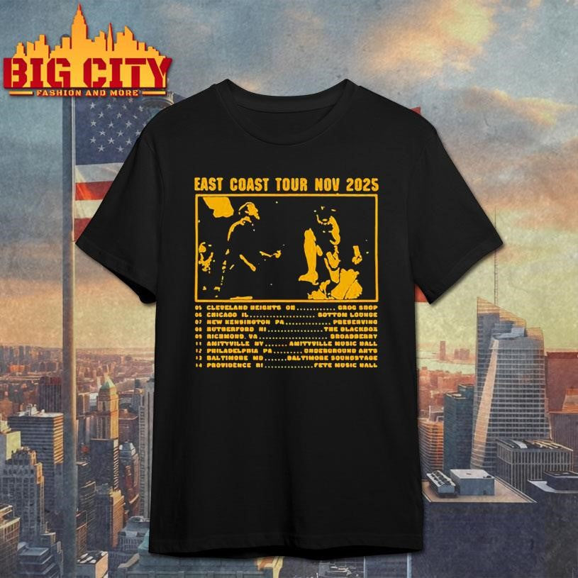 BANE EAST COAST TOUR NOV 2025 - Adult & Kids T-Shirts, Sweatshirts & Hoodies apparel design preview 1
