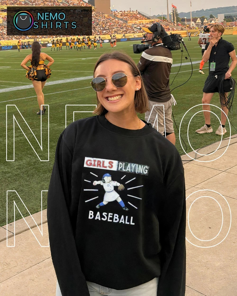 Girls Playing Baseball softball youth sports - Adult & Kids T-Shirts, Sweatshirts & Hoodies apparel design preview 4