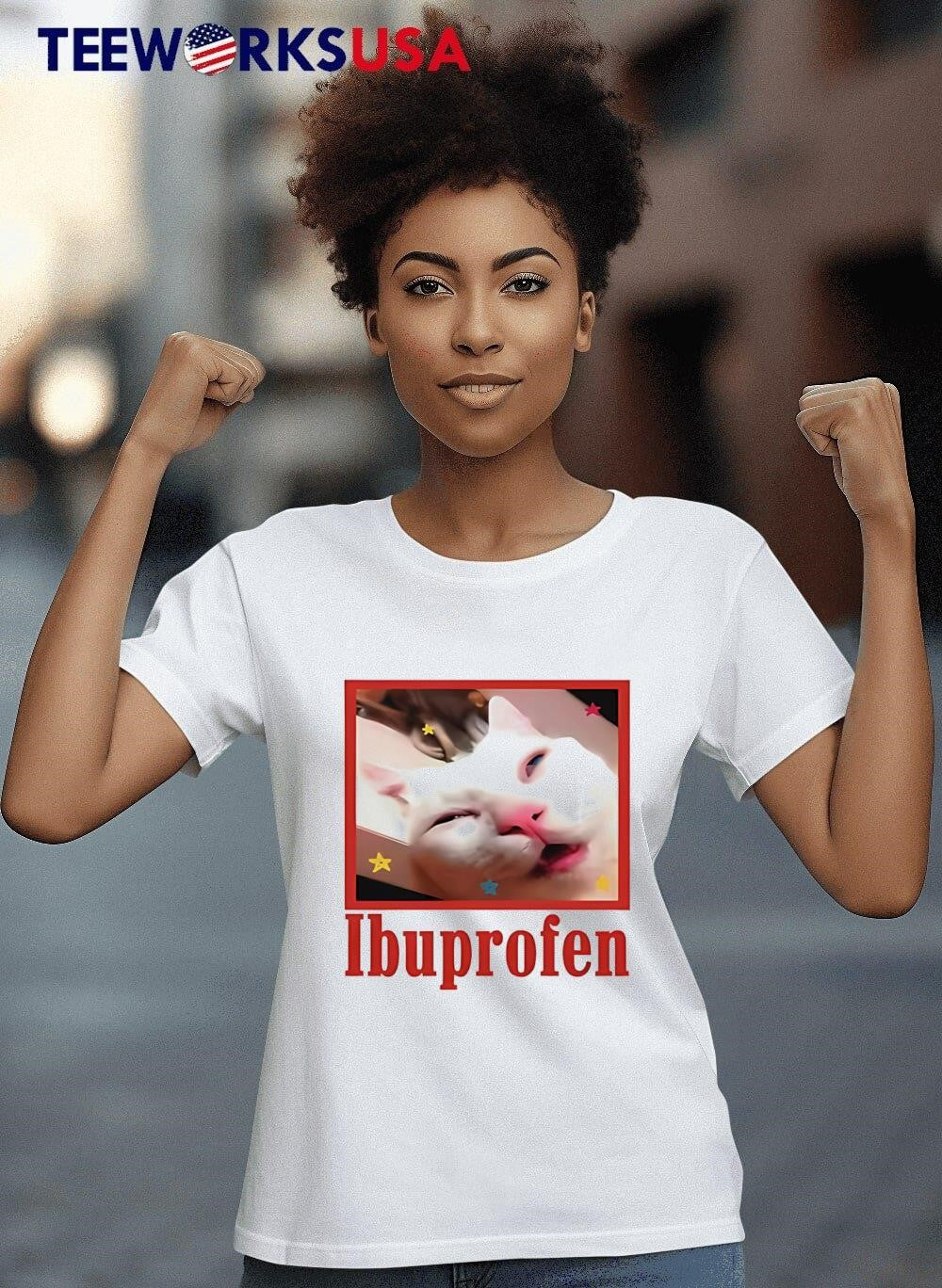 Ibuprofen cat meme - Adult & Kids T-Shirts, Sweatshirts & Hoodies apparel design preview 8