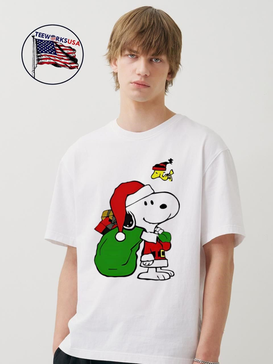 Santa Snoopy Christmas - Adult & Kids T-Shirts, Sweatshirts & Hoodies apparel design preview 1