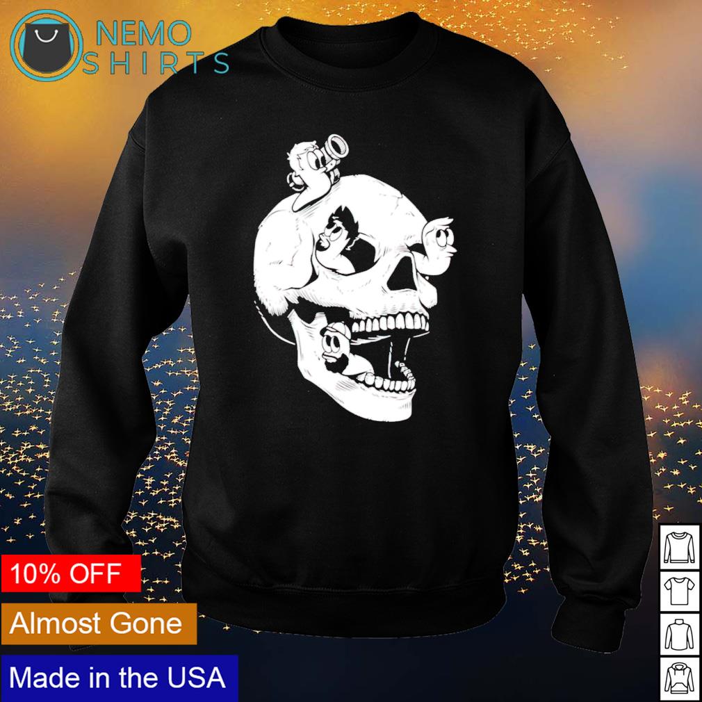 Tomar skull worms - Adult & Kids T-Shirts, Sweatshirts & Hoodies apparel design preview 4