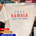 Kamala Harris 2024 first lady boss - Adult & Kids T-Shirts, Sweatshirts & Hoodies apparel design preview 1
