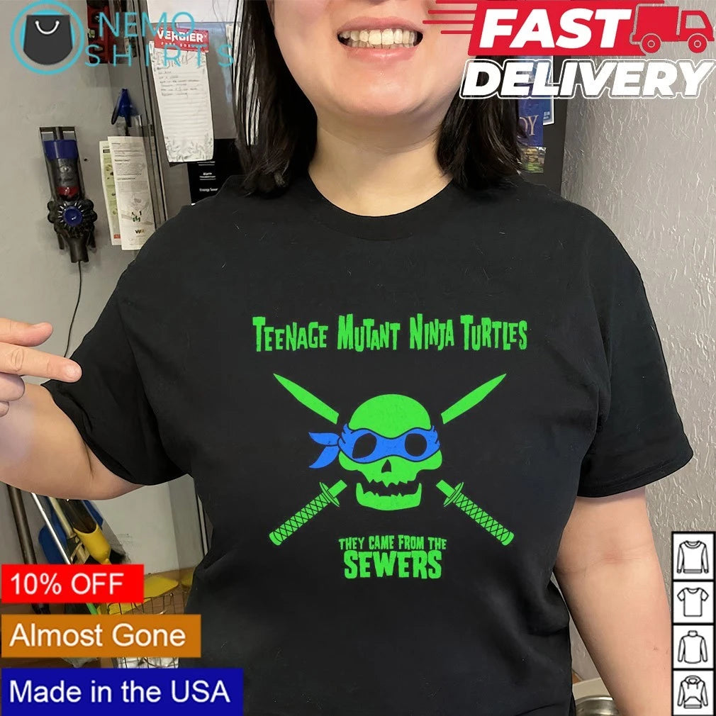 TMNT They Came From the Sewers - Adult & Kids T-Shirts, Sweatshirts & Hoodies apparel design preview 2