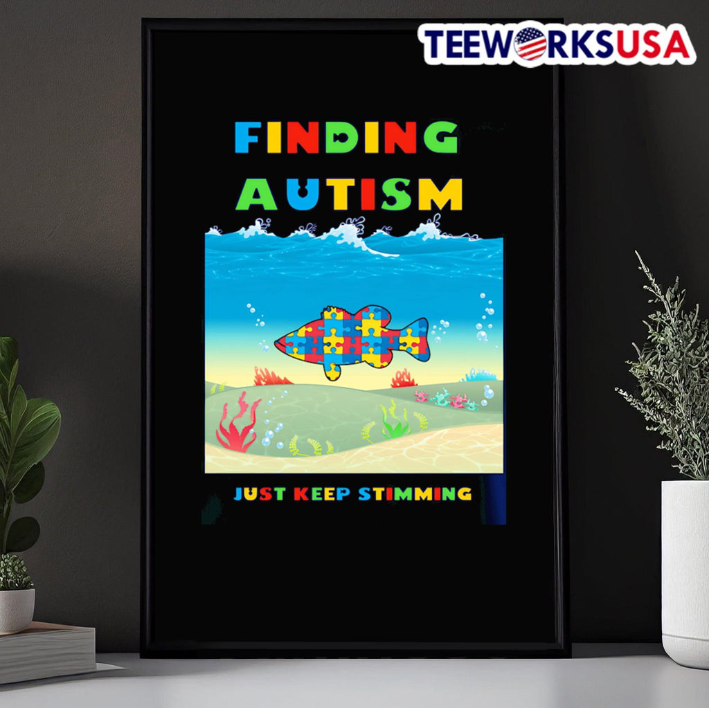 Finding Autism Keep on Stimming - Adult & Kids T-Shirts, Sweatshirts & Hoodies apparel design preview 5