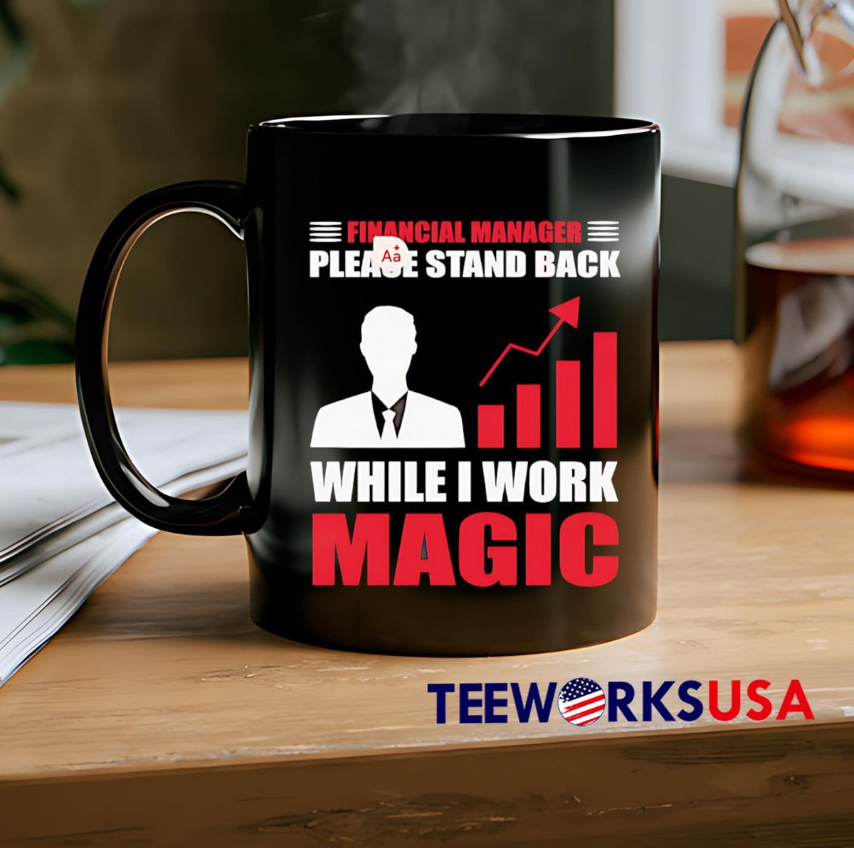 Financial Manager Please Stand Back While I Work - Adult & Kids T-Shirts, Sweatshirts & Hoodies apparel design preview 2