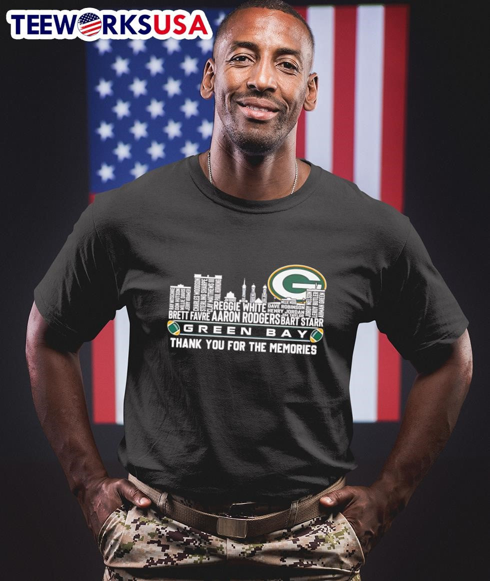 Skyline city Green Bay thank you for the memories - Adult & Kids T-Shirts, Sweatshirts & Hoodies apparel design preview 1