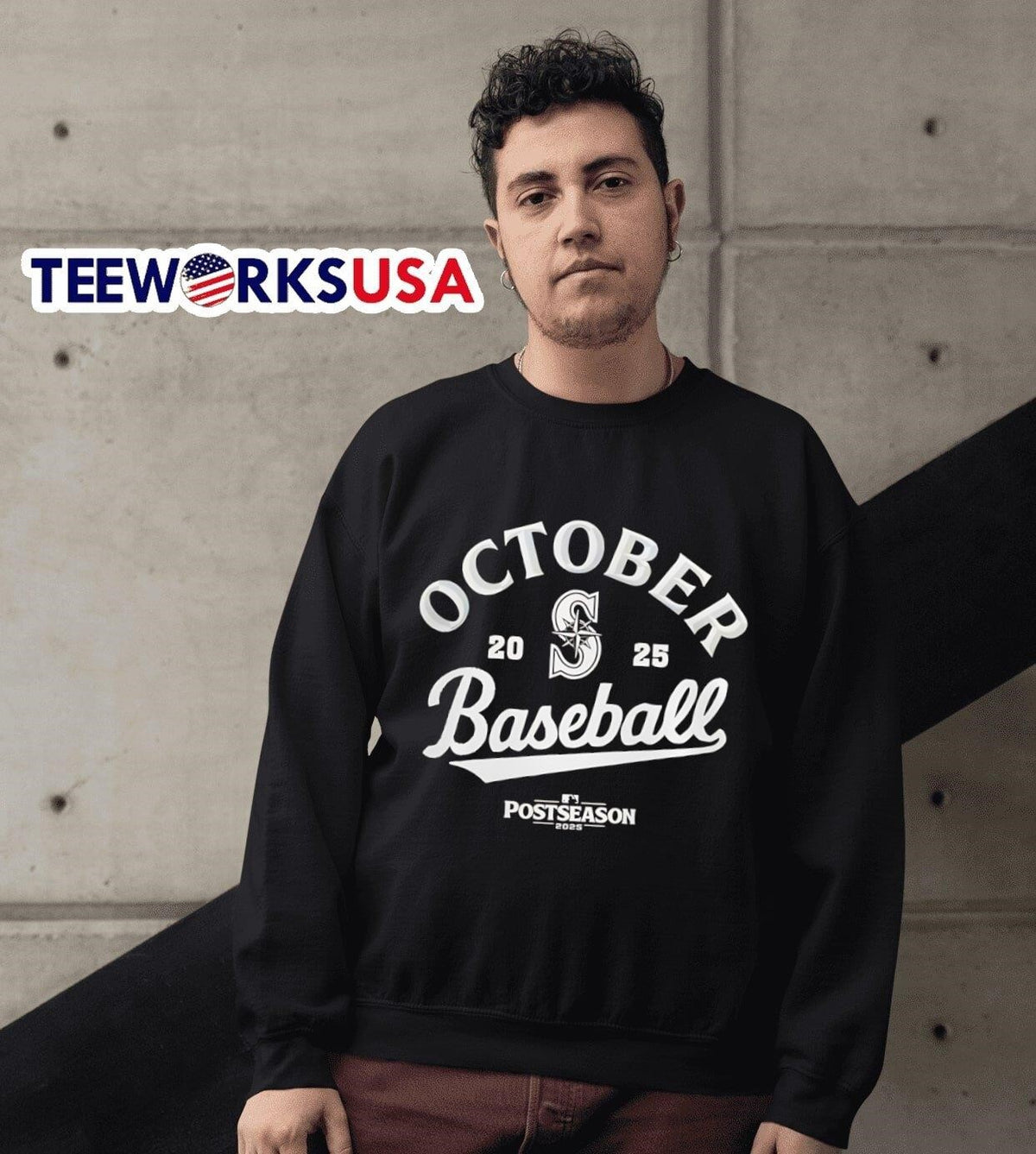 October baseball Seattle Mariners 2025 Postseason - Adult & Kids T-Shirts, Sweatshirts & Hoodies apparel design preview 6