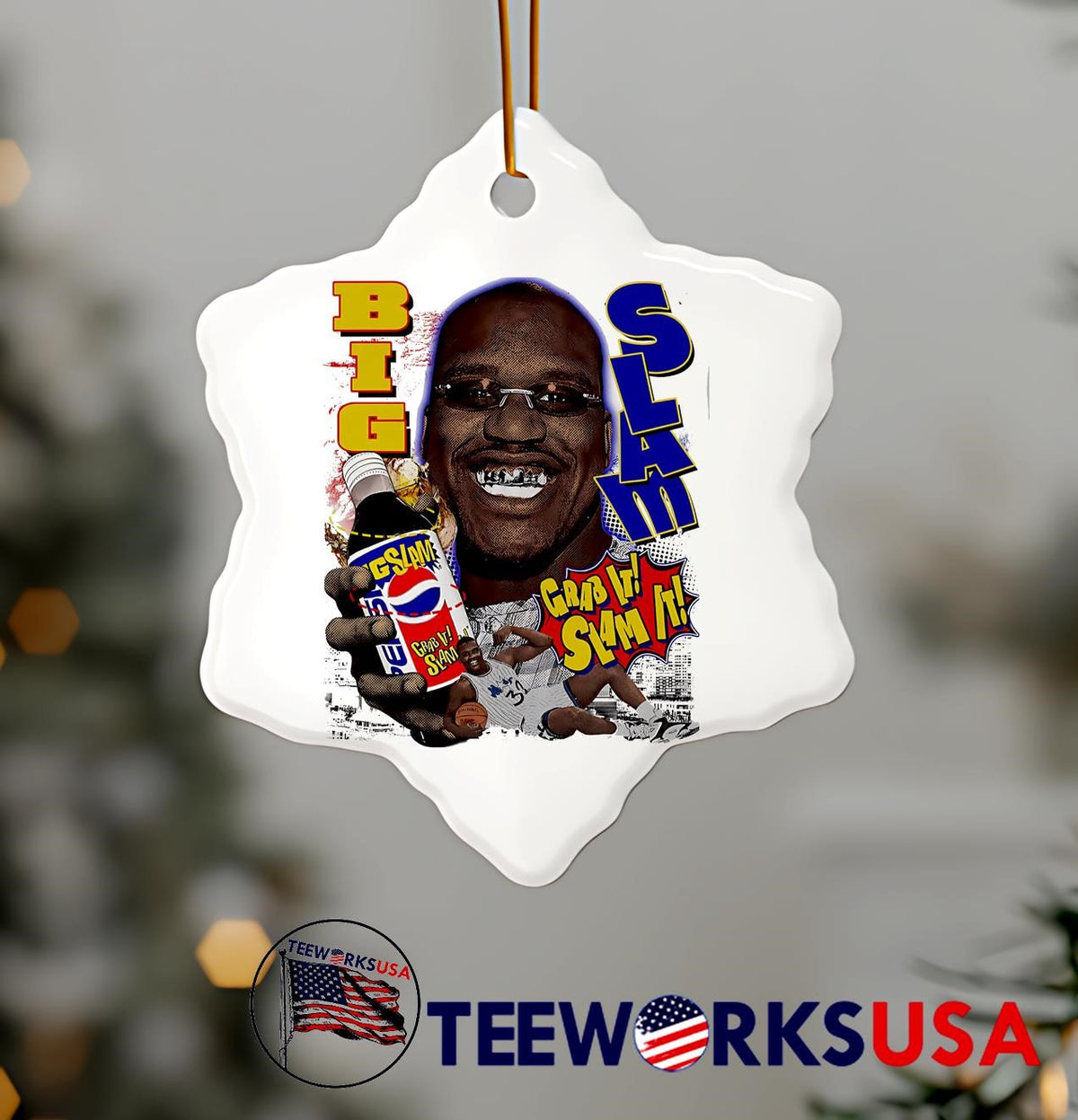 Big Slam Shaq Pepsi - Adult & Kids T-Shirts, Sweatshirts & Hoodies apparel design preview 7