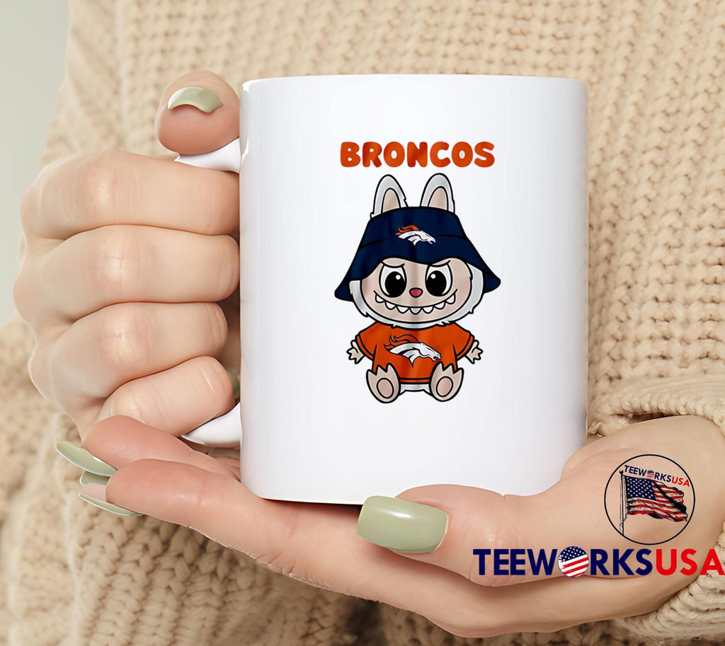 Labubu Denver Broncos football cute - Adult & Kids T-Shirts, Sweatshirts & Hoodies apparel design preview 6