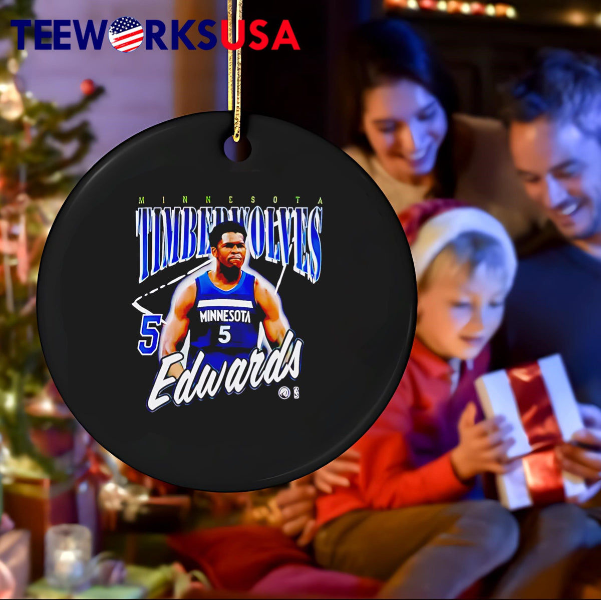 Minnesota Timberwolves Anthony Edwards - Adult & Kids T-Shirts, Sweatshirts & Hoodies apparel design preview 4