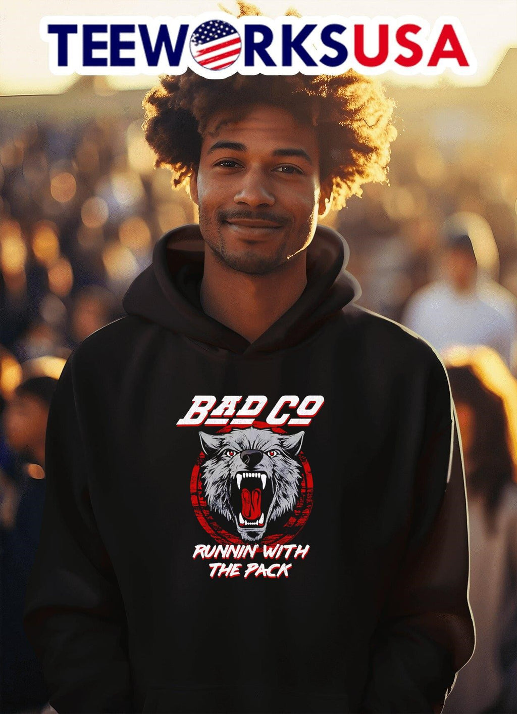 Bad Company runnin with the pack - Adult & Kids T-Shirts, Sweatshirts & Hoodies apparel design preview 2