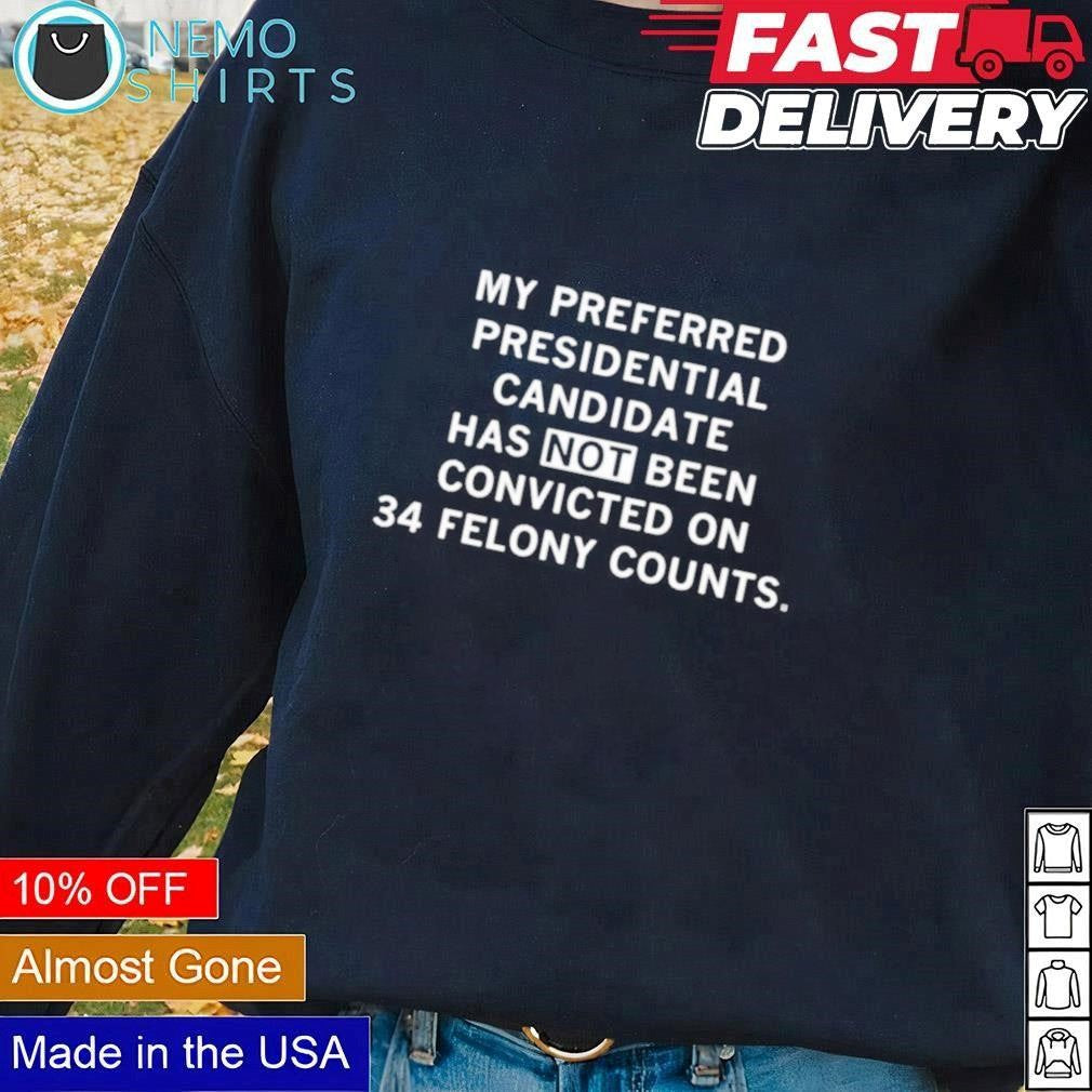 My preferred presidential candidate has not been - Adult & Kids T-Shirts, Sweatshirts & Hoodies apparel design preview 3