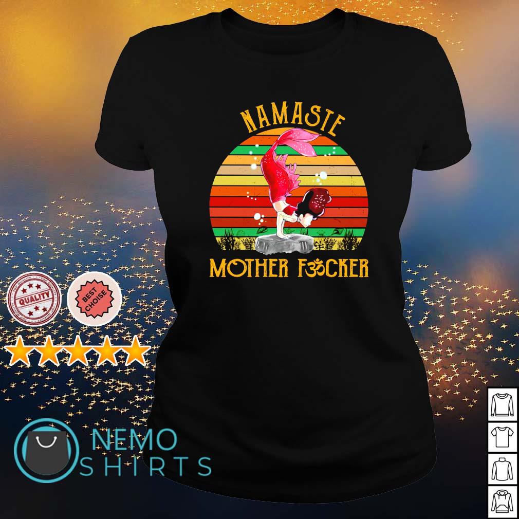 Mermaid namaste mother fucker vintage - Adult & Kids T-Shirts, Sweatshirts & Hoodies apparel design preview 3