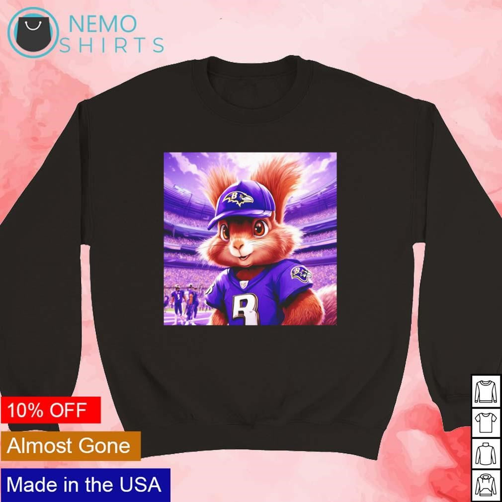 Nut football player Baltimore Ravens - Adult & Kids T-Shirts, Sweatshirts & Hoodies apparel design preview 5