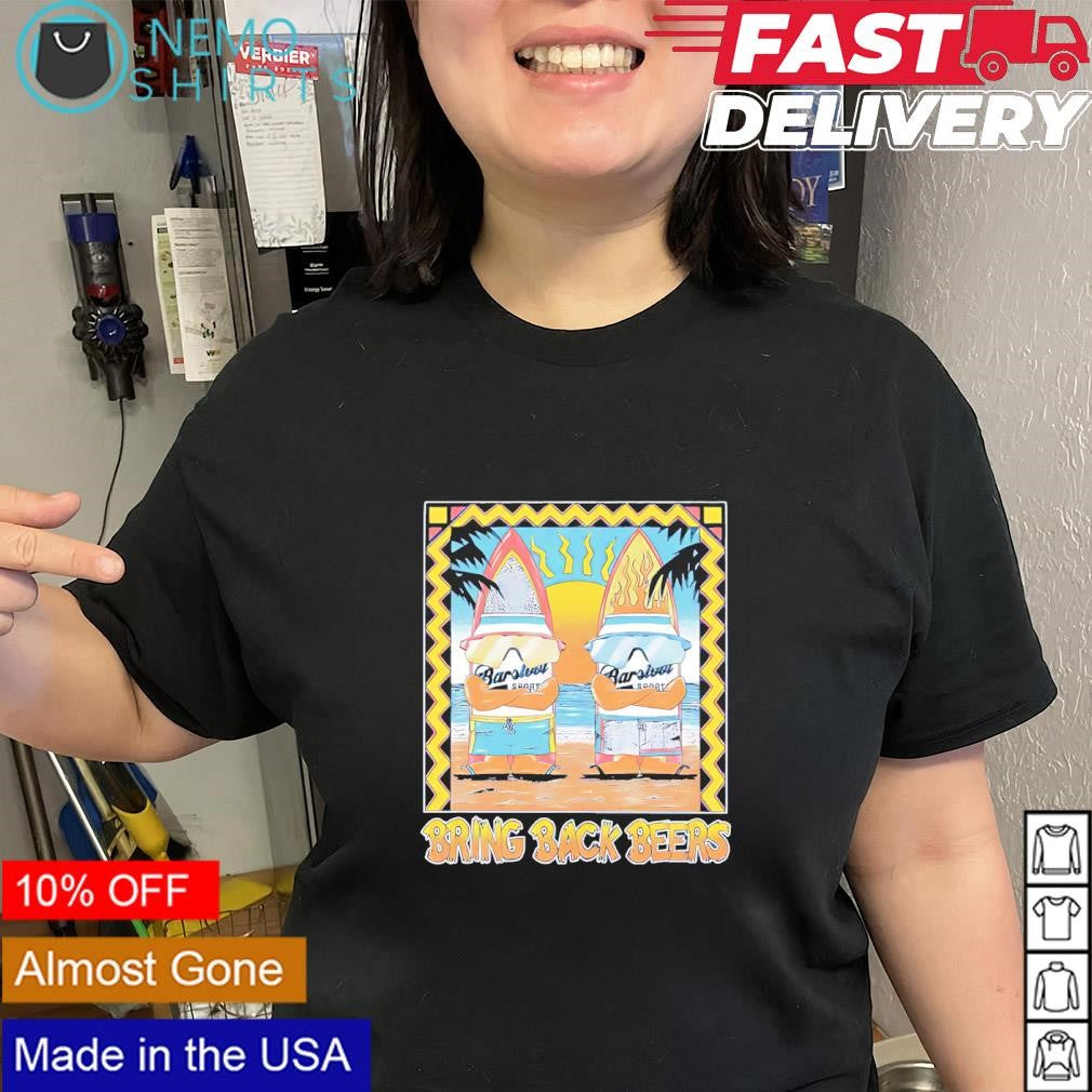 Bring back beers two animated surfboards - Adult & Kids T-Shirts, Sweatshirts & Hoodies apparel design preview 2