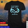 In September pcos awareness we wear teal - Adult & Kids T-Shirts, Sweatshirts & Hoodies apparel design preview 1