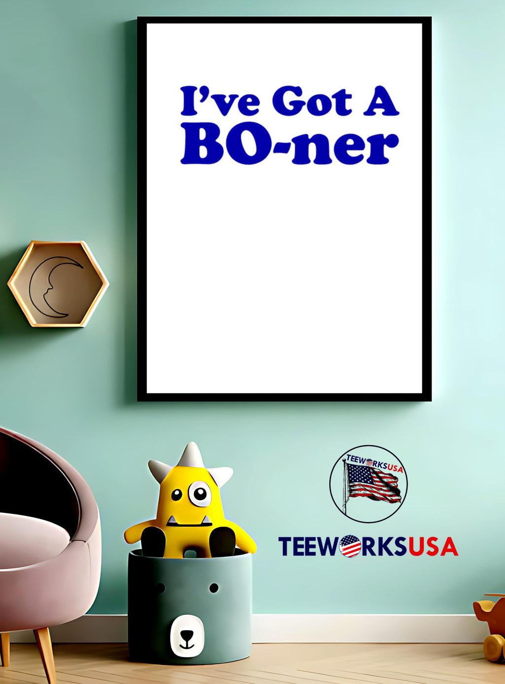 I've Got A Bo-ner - Adult & Kids T-Shirts, Sweatshirts & Hoodies apparel design preview 4
