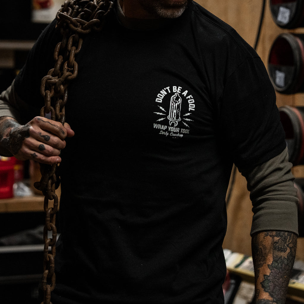 Don't Be a Fool. Wrap Your Tool Men's - Adult & Kids T-Shirts, Sweatshirts & Hoodies apparel design preview 5