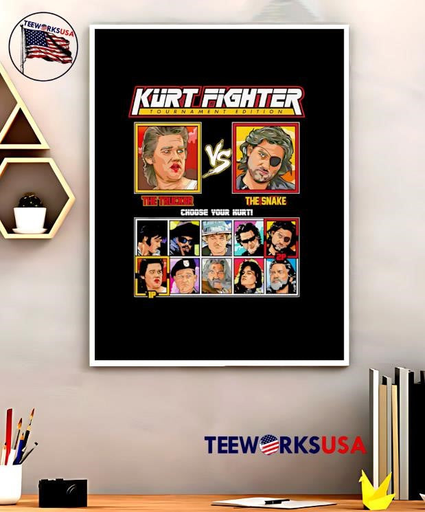 Kurt Russell Fighter - Adult & Kids T-Shirts, Sweatshirts & Hoodies apparel design preview 5