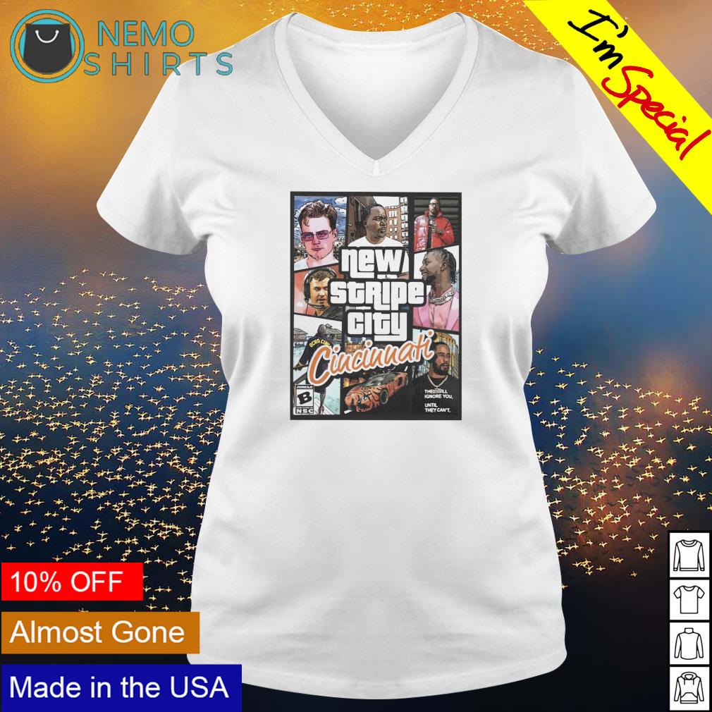 GTA New Stripe City Cincinnati - Adult & Kids T-Shirts, Sweatshirts & Hoodies apparel design preview 5