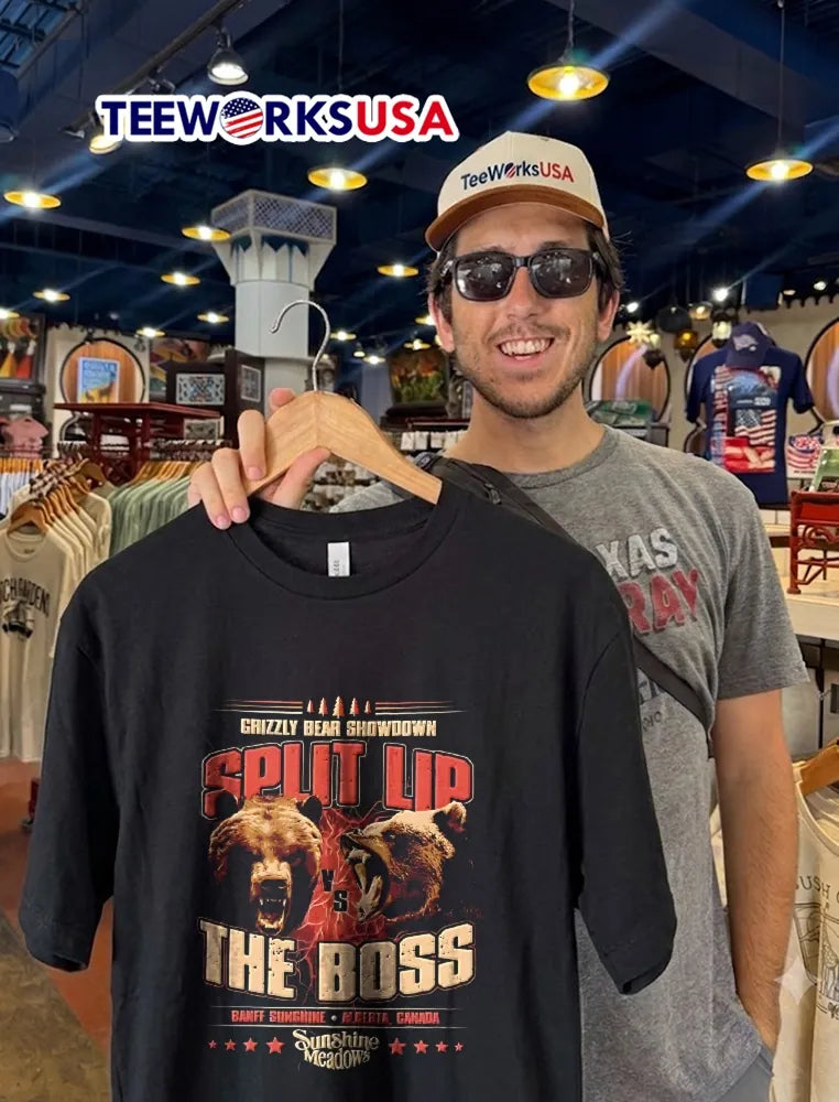 Banff Sunshine Grizzly Bear Showdown Split Lip Vs The - Adult & Kids T-Shirts, Sweatshirts & Hoodies apparel design preview 2