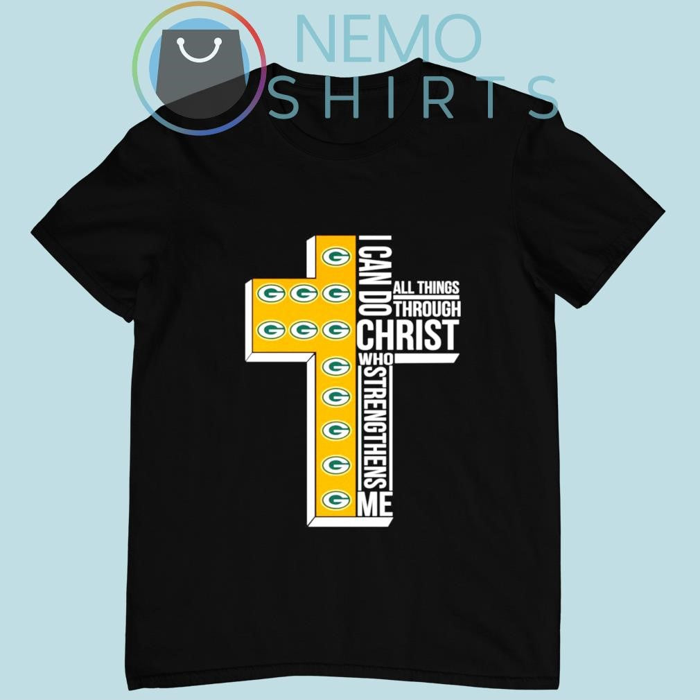 Green Bay Packers I can do all things through christ - Adult & Kids T-Shirts, Sweatshirts & Hoodies apparel design preview 4