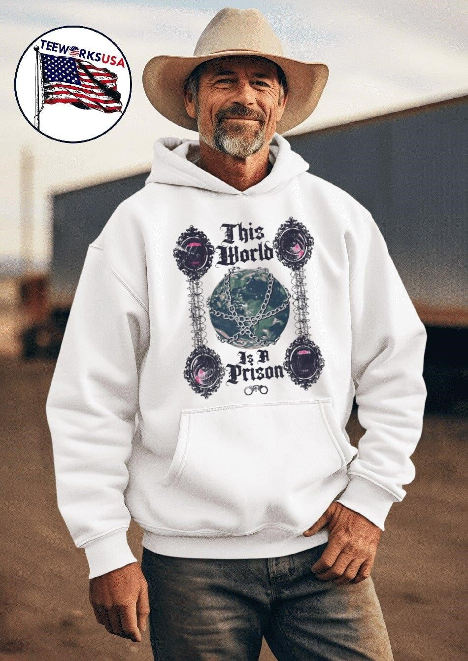 This world is a prison - Adult & Kids T-Shirts, Sweatshirts & Hoodies apparel design preview 2
