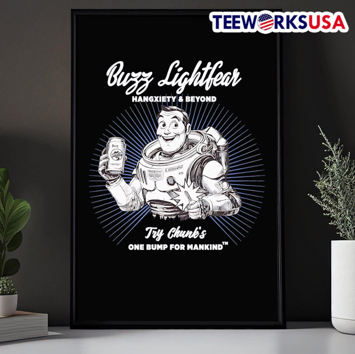 Buzz Lightfear hangxiety and beyond try chunk's one - Adult & Kids T-Shirts, Sweatshirts & Hoodies apparel design preview 5