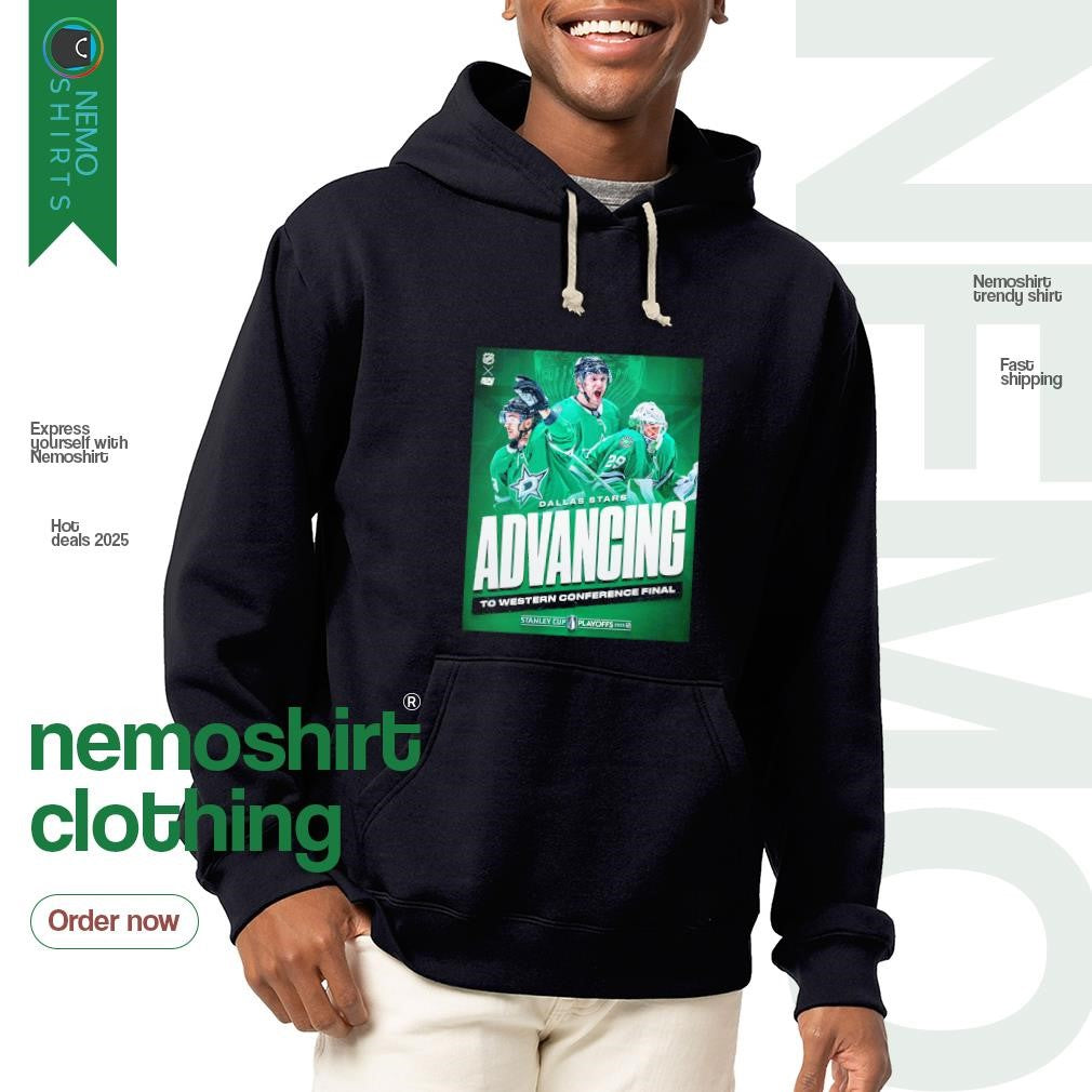 Dallas Stars advancing to western conference final - Adult & Kids T-Shirts, Sweatshirts & Hoodies apparel design preview 2