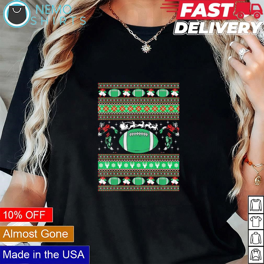 American football ugly Christmas - Adult & Kids T-Shirts, Sweatshirts & Hoodies apparel design preview 1