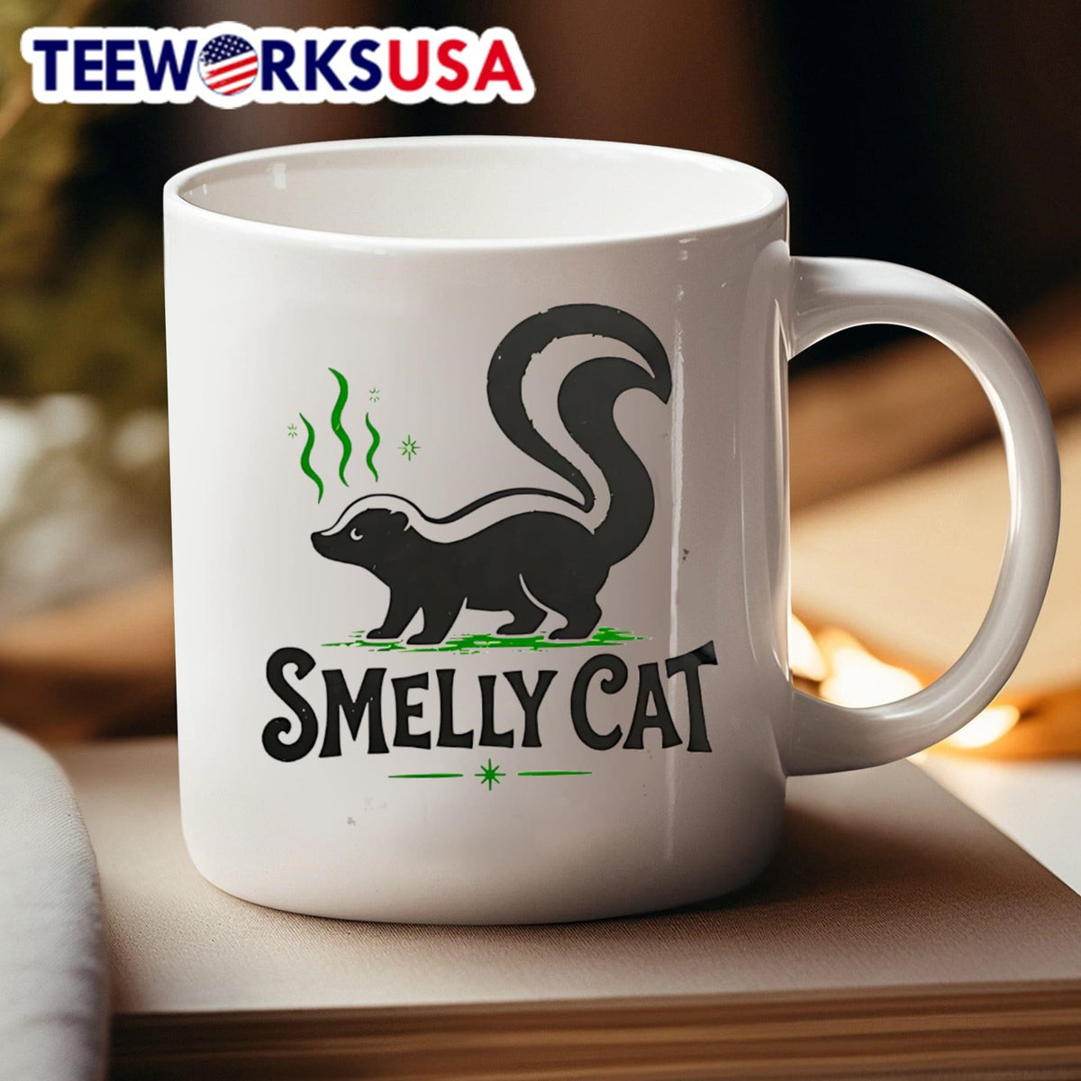 Smelly Cat Skunk - Adult & Kids T-Shirts, Sweatshirts & Hoodies apparel design preview 4