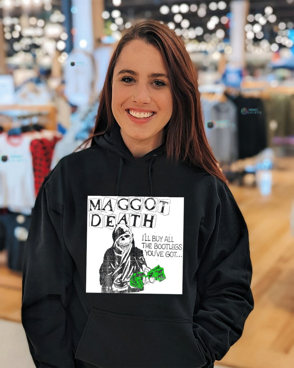 Maggot death i'll buy all the bootlegs you've got - Adult & Kids T-Shirts, Sweatshirts & Hoodies apparel design preview 3