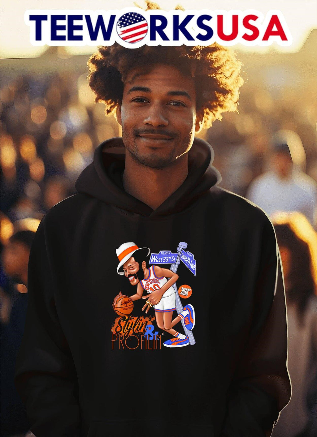 Clyde Stylin' and Profilin' - Adult & Kids T-Shirts, Sweatshirts & Hoodies apparel design preview 2