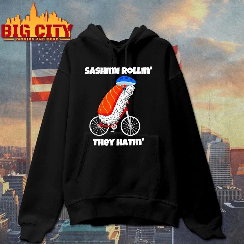 Sashimi Rollin' They Hatin' - Adult & Kids T-Shirts, Sweatshirts & Hoodies apparel design preview 2