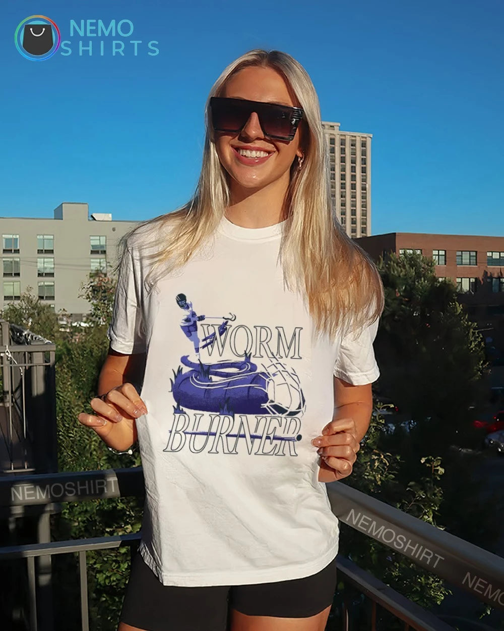 Worm Burner Lacrosse Player - Adult & Kids T-Shirts, Sweatshirts & Hoodies apparel design preview 4