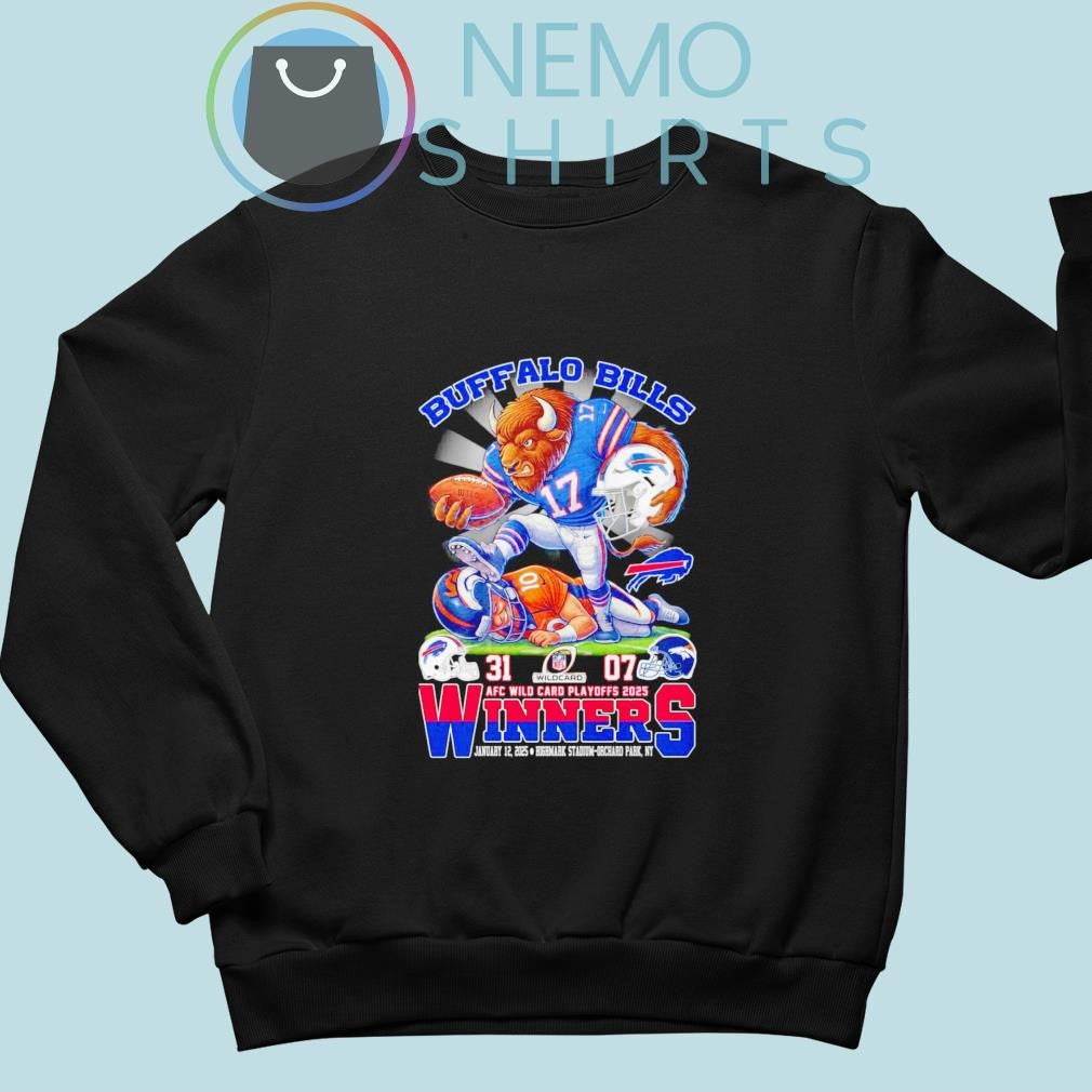 Buffalo Bills defeat Denver Broncos score 31 007 AFC - Adult & Kids T-Shirts, Sweatshirts & Hoodies apparel design preview 4