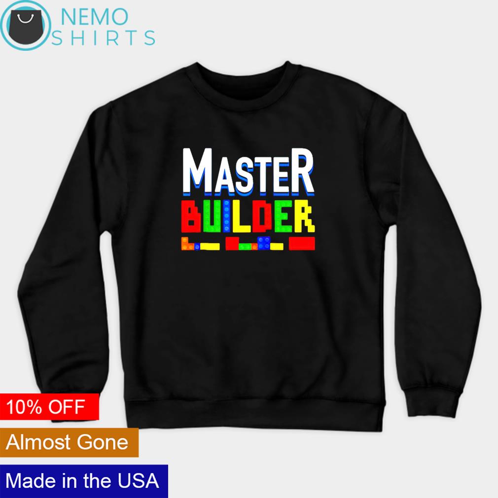Cool Master Builder Building Block Boys Girls - Adult & Kids T-Shirts, Sweatshirts & Hoodies apparel design preview 4