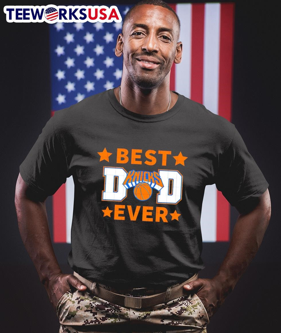 New York Knicks best dad ever - Adult & Kids T-Shirts, Sweatshirts & Hoodies apparel design preview 1