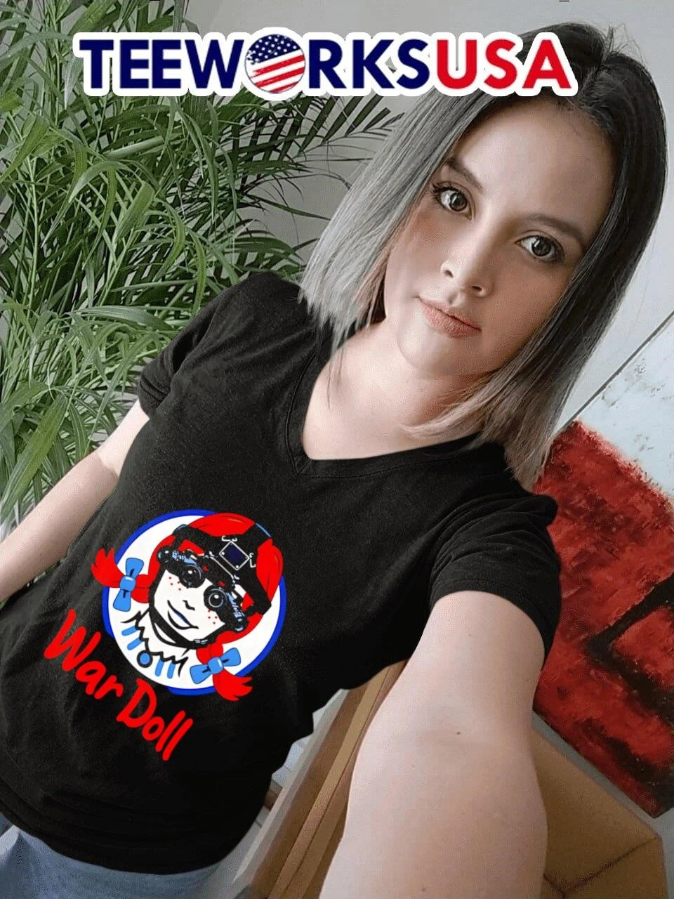 War Doll Wendy Night Vision Goggles Wendy's - Adult & Kids T-Shirts, Sweatshirts & Hoodies apparel design preview 7