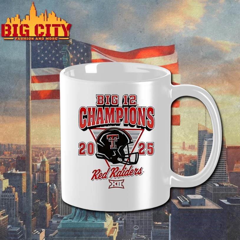 Texas Tech Red Raiders Big 12 Football Champions - Adult & Kids T-Shirts, Sweatshirts & Hoodies apparel design preview 3