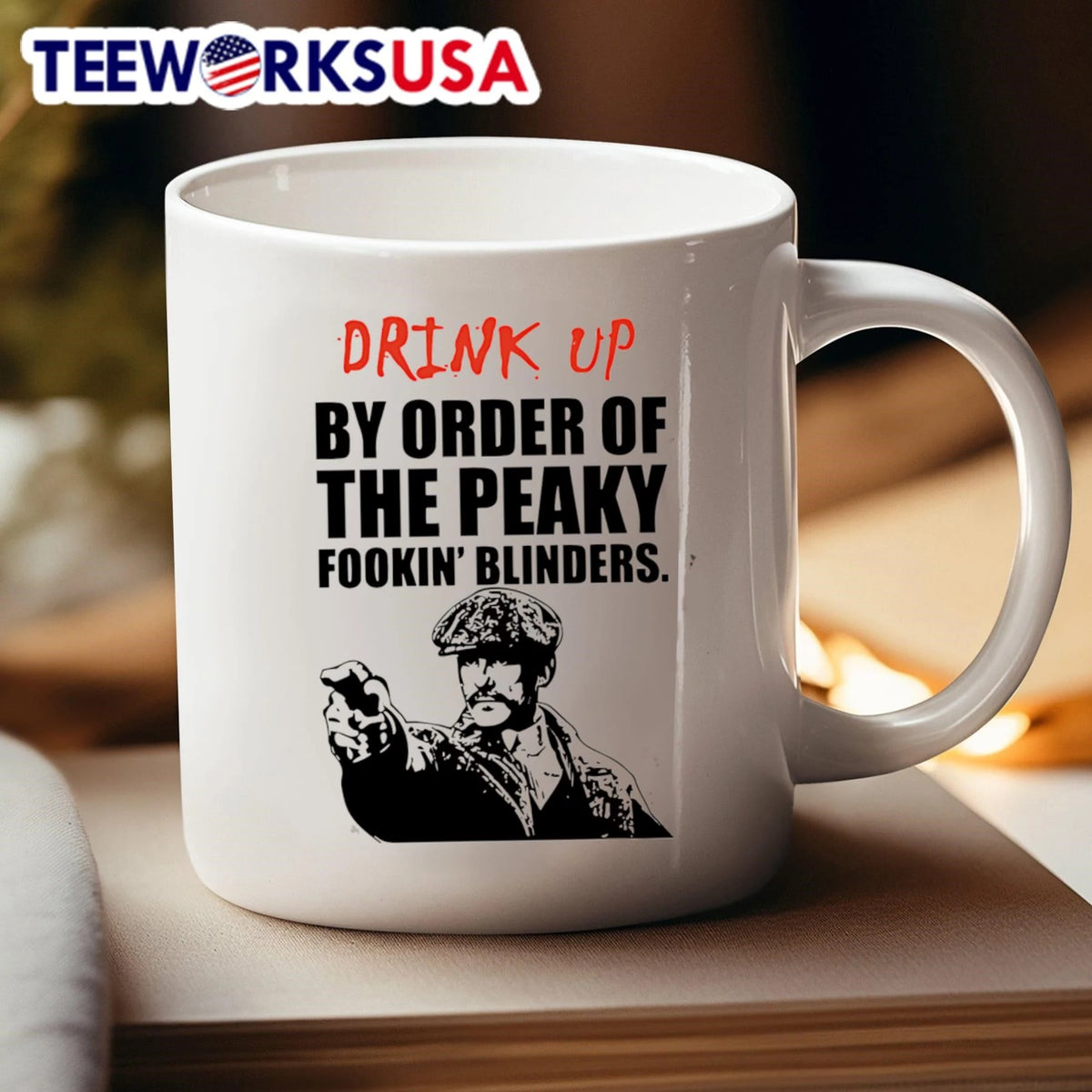 Drink Up By Order Of The Peaky Fookin' Blinders Tommy - Adult & Kids T-Shirts, Sweatshirts & Hoodies apparel design preview 4