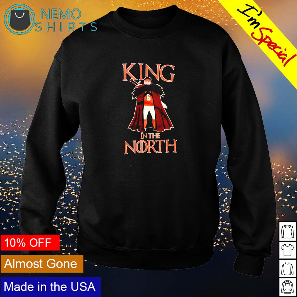 Baker Mayfield Game of Thrones king in the north - Adult & Kids T-Shirts, Sweatshirts & Hoodies apparel design preview 4