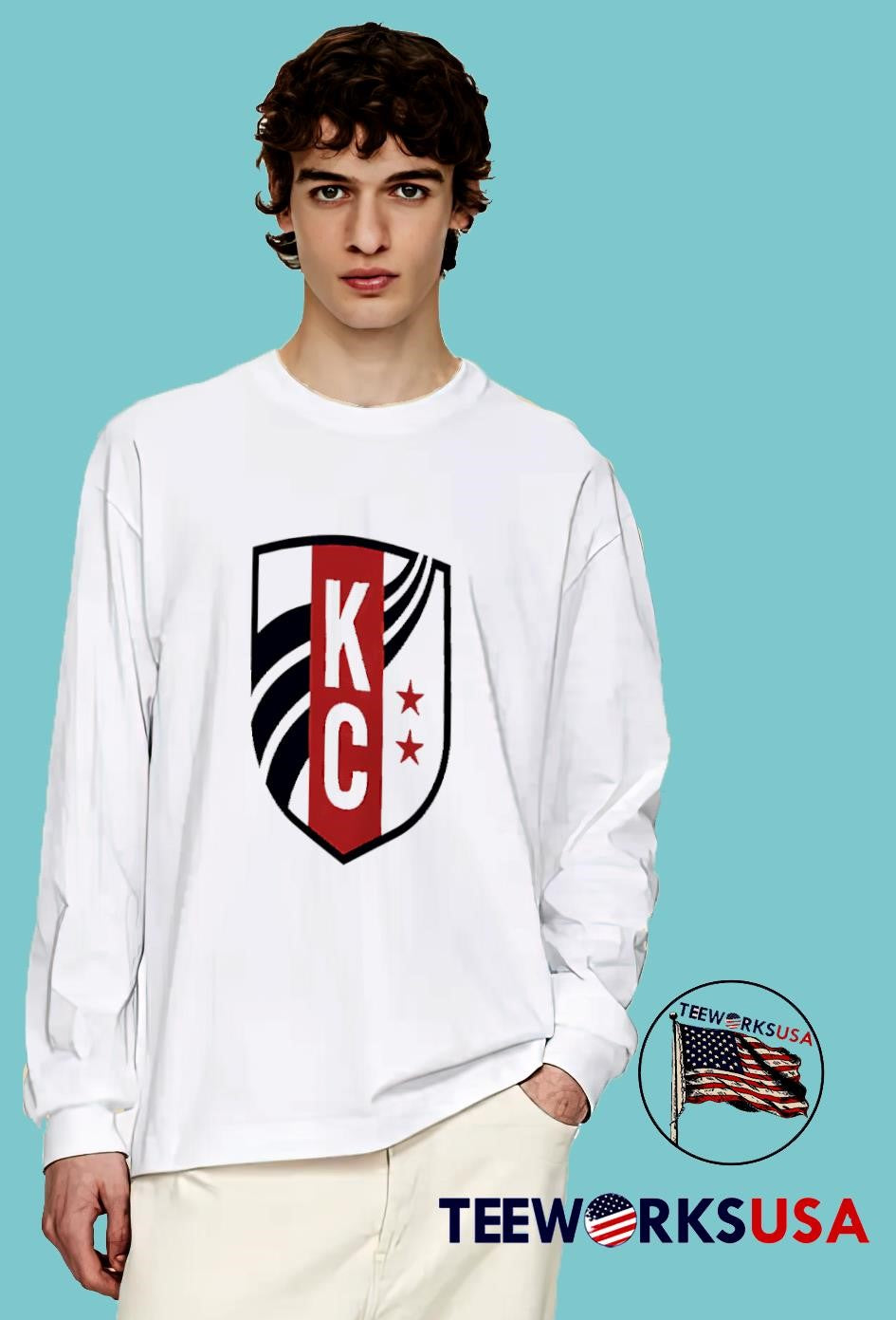 KC Current logo - Adult & Kids T-Shirts, Sweatshirts & Hoodies apparel design preview 4