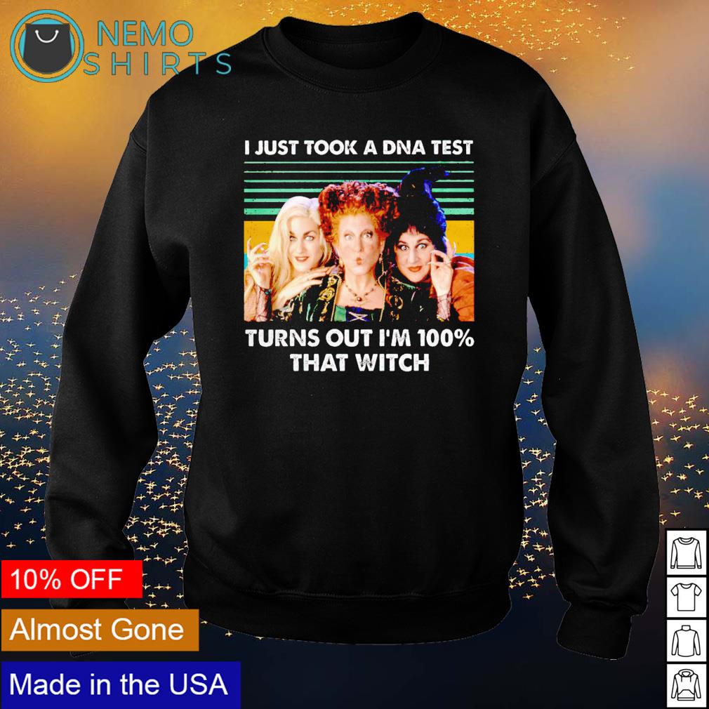 Hocus Pocus I just took a DNA test turns out - Adult & Kids T-Shirts, Sweatshirts & Hoodies apparel design preview 4