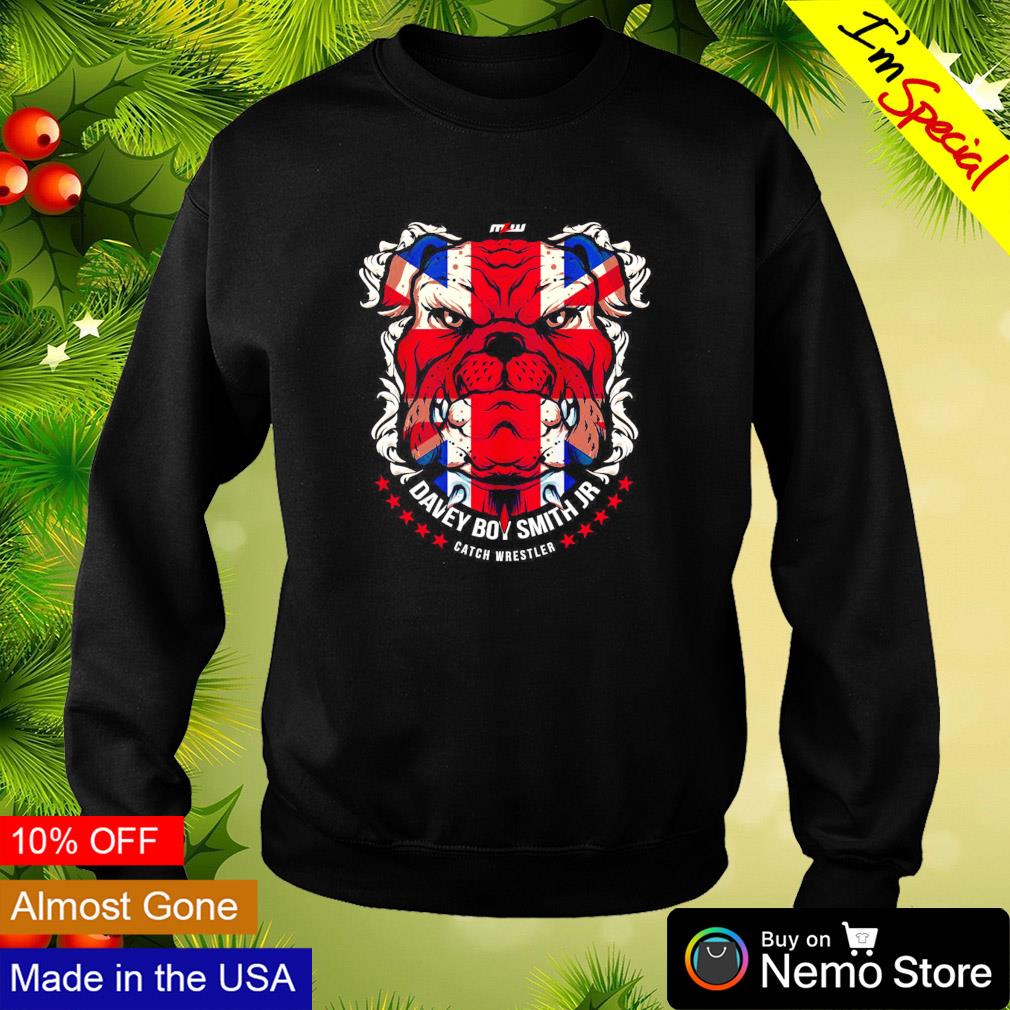 Davey Boy Smith Jr. MLW Union Jack Dog catch wrestler - Adult & Kids T-Shirts, Sweatshirts & Hoodies apparel design preview 4
