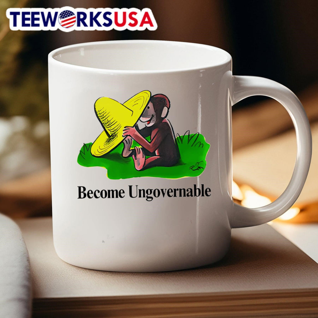 Monkey Become Ungovernable Curious - Adult & Kids T-Shirts, Sweatshirts & Hoodies apparel design preview 4